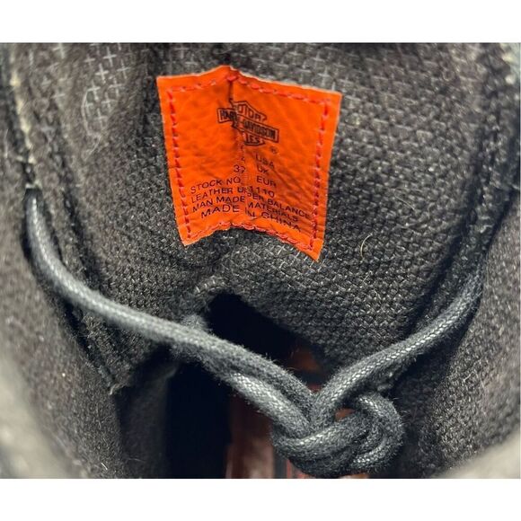 Harley Davidson Double Buckle Leather Lace Up Combat Riding Boot Womens Size 6 - Picture 8 of 14